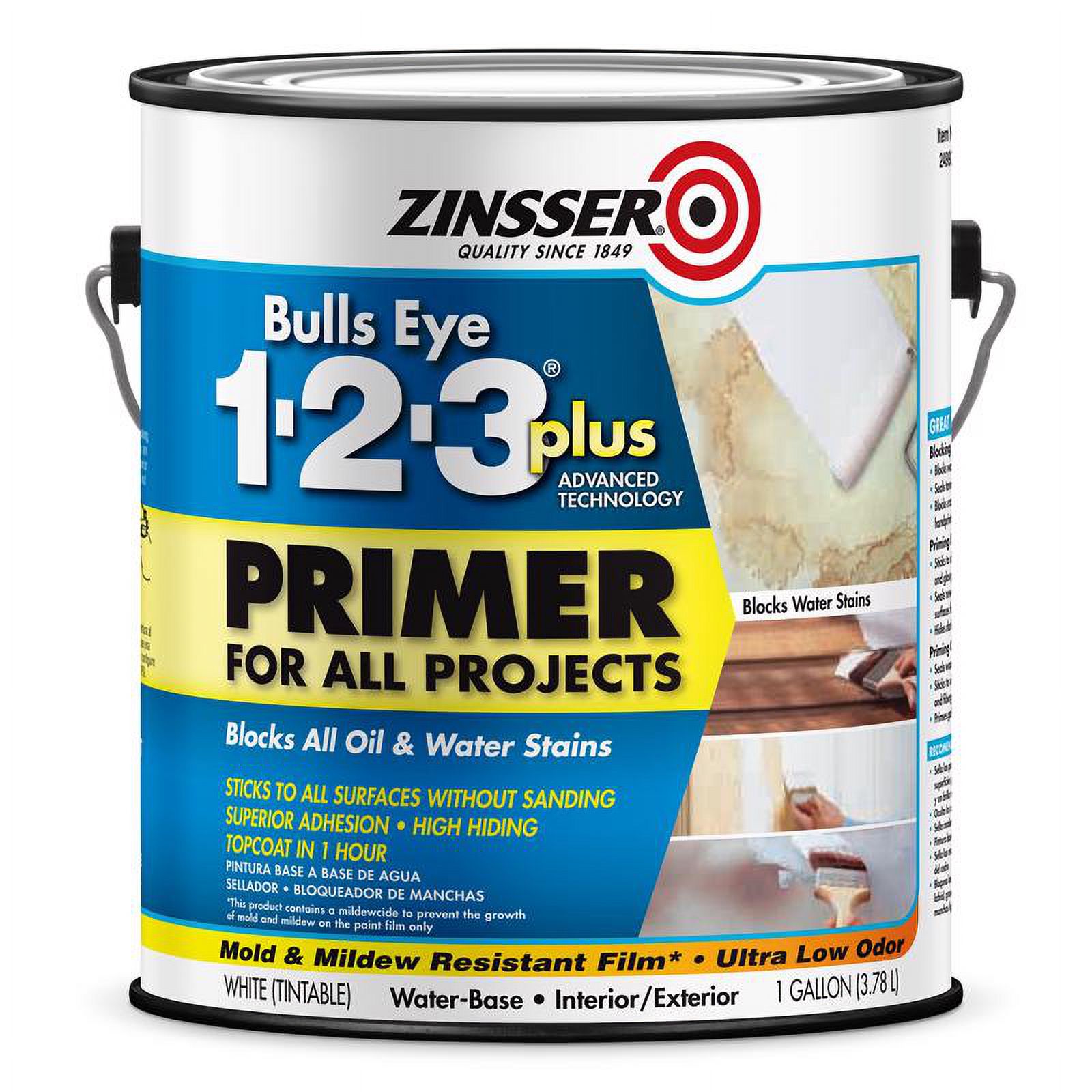 Zinsser Bulls Eye 123 Plus Primer 1 Gl 1Pack