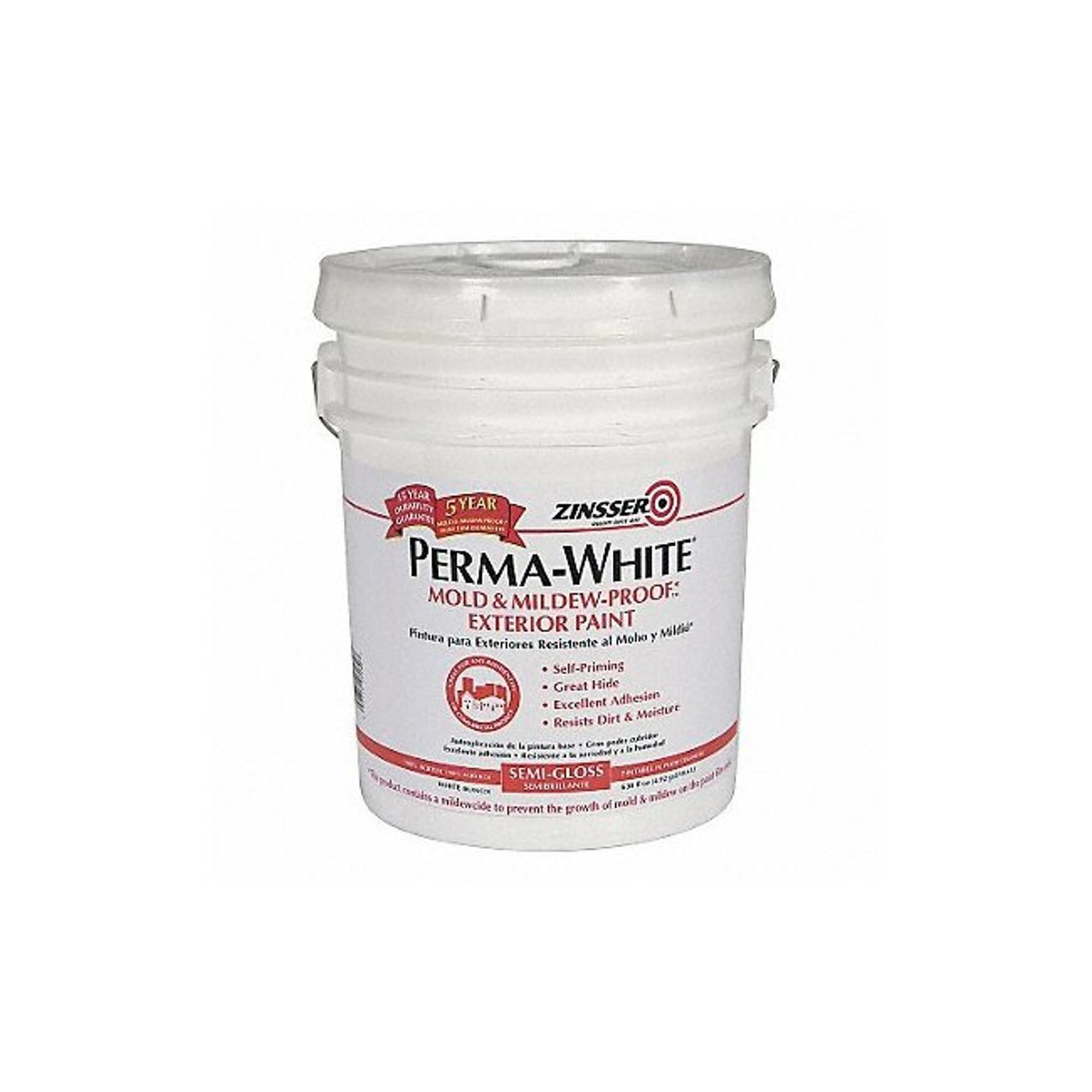 Zinsser Company 3130 5 Gallon Semi Gloss Exterior Perma White
