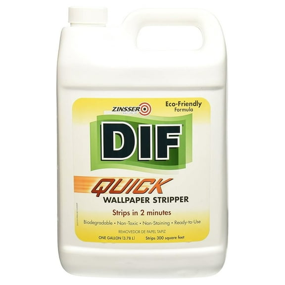 Zinsser Dif Quick Wall Covering Remover - 1 Gallon - Non-Toxic - 300 sq ft - Paint Supplies & Surface Prep - US Made