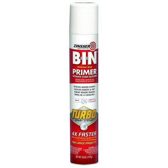 Zinsser PAINT,ZBIN,WH,PR,24OZ,WH 356880