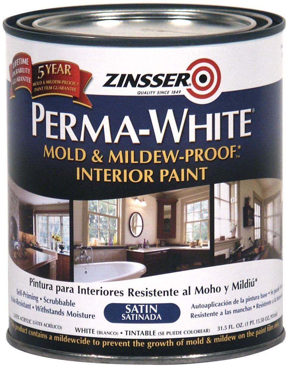 Zinsser- Perma-White Mold & Mildew-Proof Satin Interior Paint - image 1 of 1