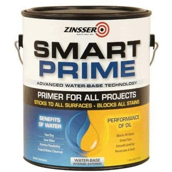 Zinsser Smart Prime Interior Paint Primer, 1 Gallon, 2 Piece