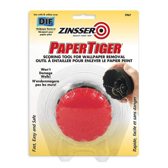 Zinsser Papertiger Scoring Tool - Wallpaper Removal, Wallpaper Scorer for Removal