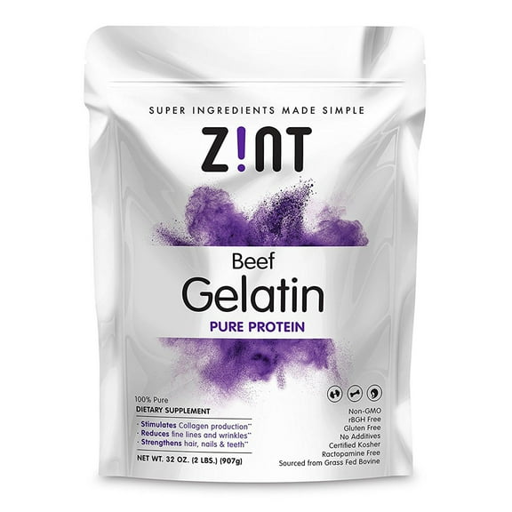 Zint Anti-Aging Gelatin Protein Thickening Powder, 2.0 Lb