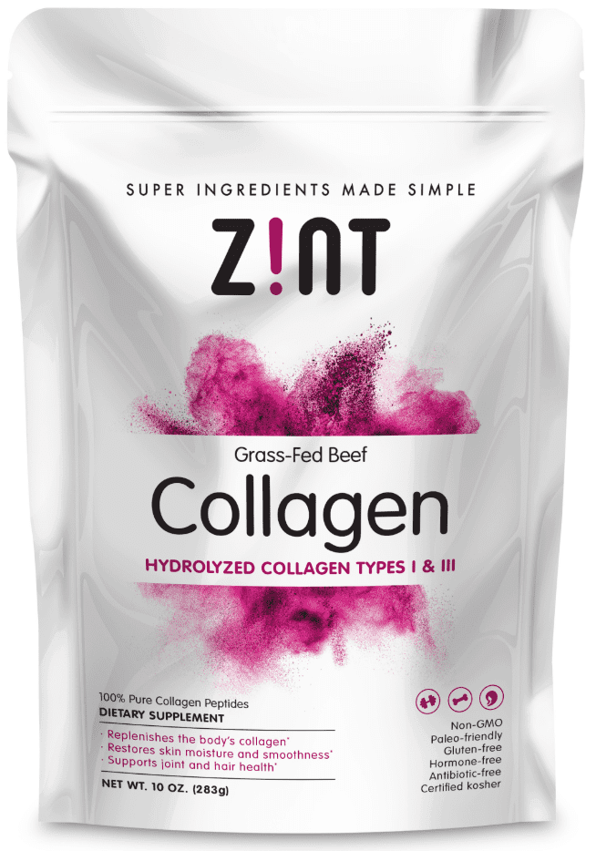 Zint Paleo-Friendly Beauty Elements Collagen Peptides Powder, 10.0 Oz Refill Pouch
