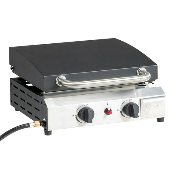 UBesGoo Propane Griddle Table Top Grill 2 Burner Camping Griddle Portable for Outdoors
