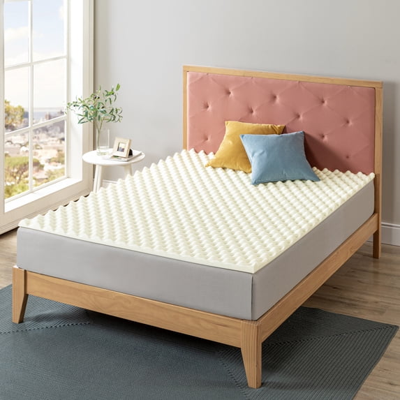 Zinus 1.25” Copper Cooling Memory Foam Mattress Topper, King