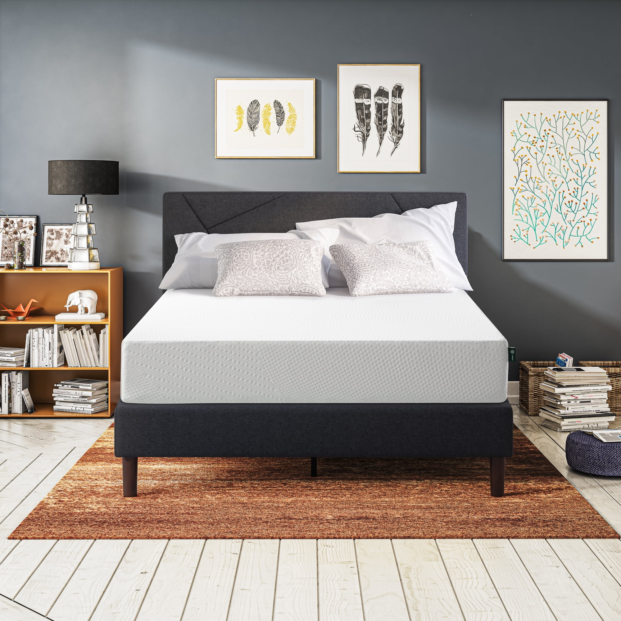 "Zinus Twin Size 10"" Cooling Support Foam Mattress, Compressed & Boxed