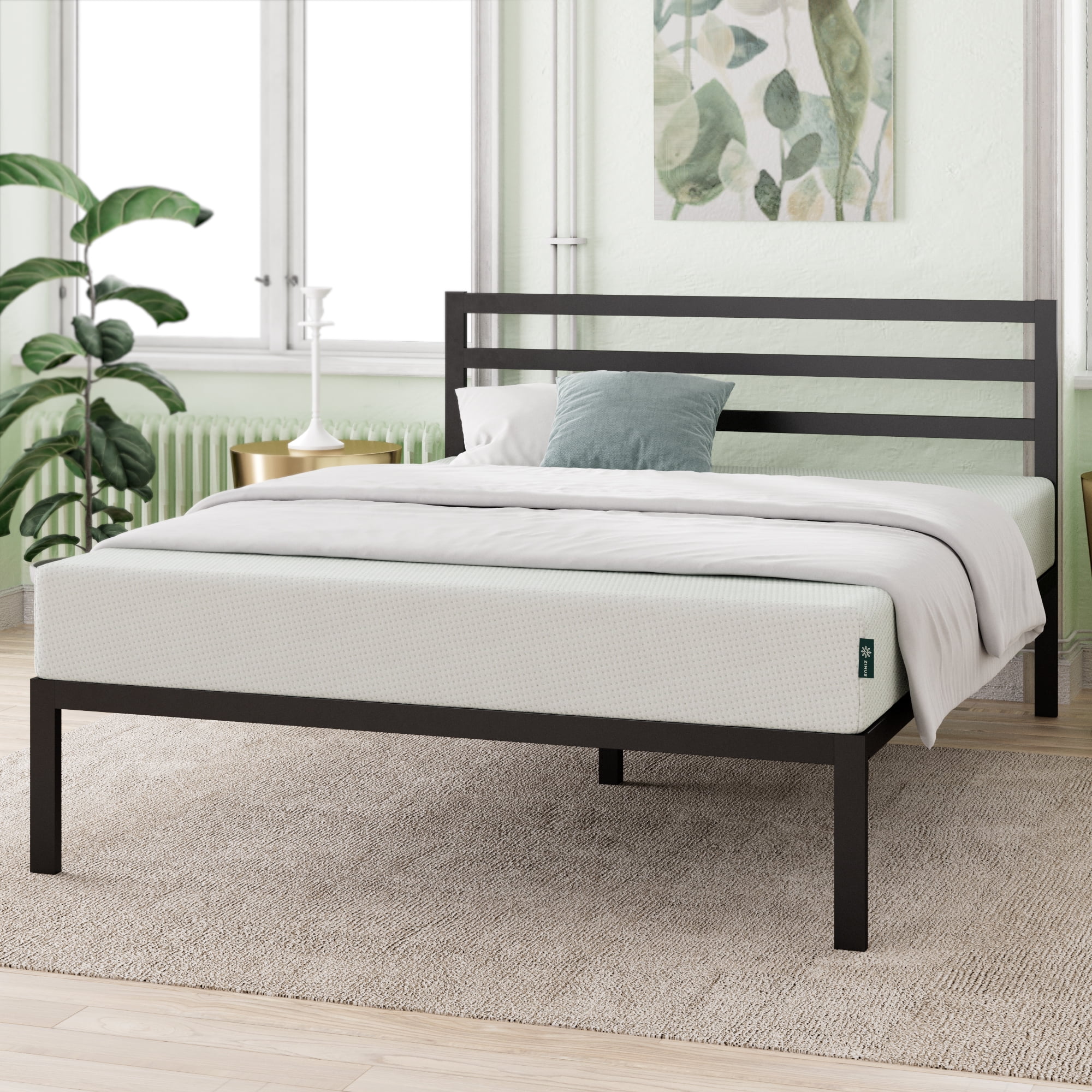 "Zinus King Size Green Tea Infused 10"" Memory Foam Mattress, Ultra