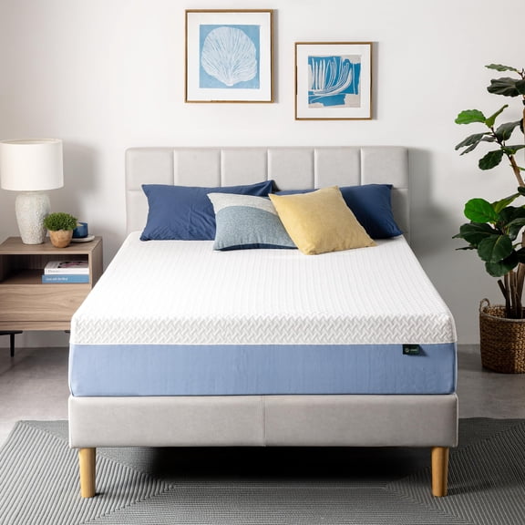 ZINUS Cooling Essential Memory Foam Mattress, 12 inch, Queen, Medium Feel, Fiberglass Free, Certified Safe Materials