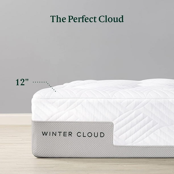 Zinus 12" Winter Cloud Memory Foam Mattress, Made of US Foam and Global