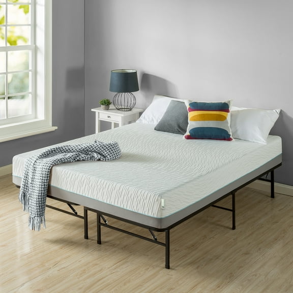 Zinus 14" Metal SmartBase Tool-Free Assembly Bed Frame, Queen