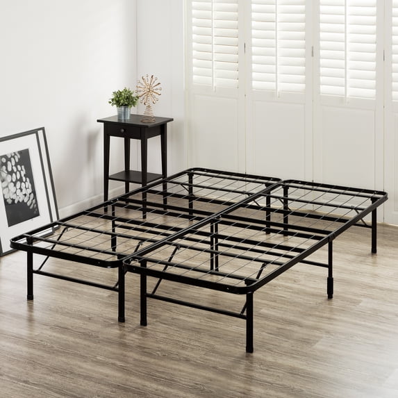 Zinus 14" Black Metal SmartBase® Tool-Free Assembly Mattress Foundation, Twin
