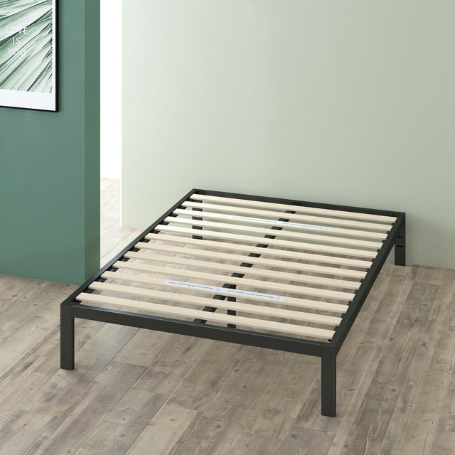 Zinus 14" Mia Black Metal Platform Bed Frame, Full