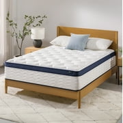 Zinus 14 Pocket Coil Euro Top Hybrid Mattress, Queen