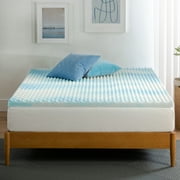 Zinus 2" Swirl Gel Cooling Memory Foam Mattress Topper, Twin