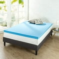 thumbnail image 1 of Zinus 3" Green Tea Cooling Gel Memory Foam Mattress Topper, Full, 1 of 7