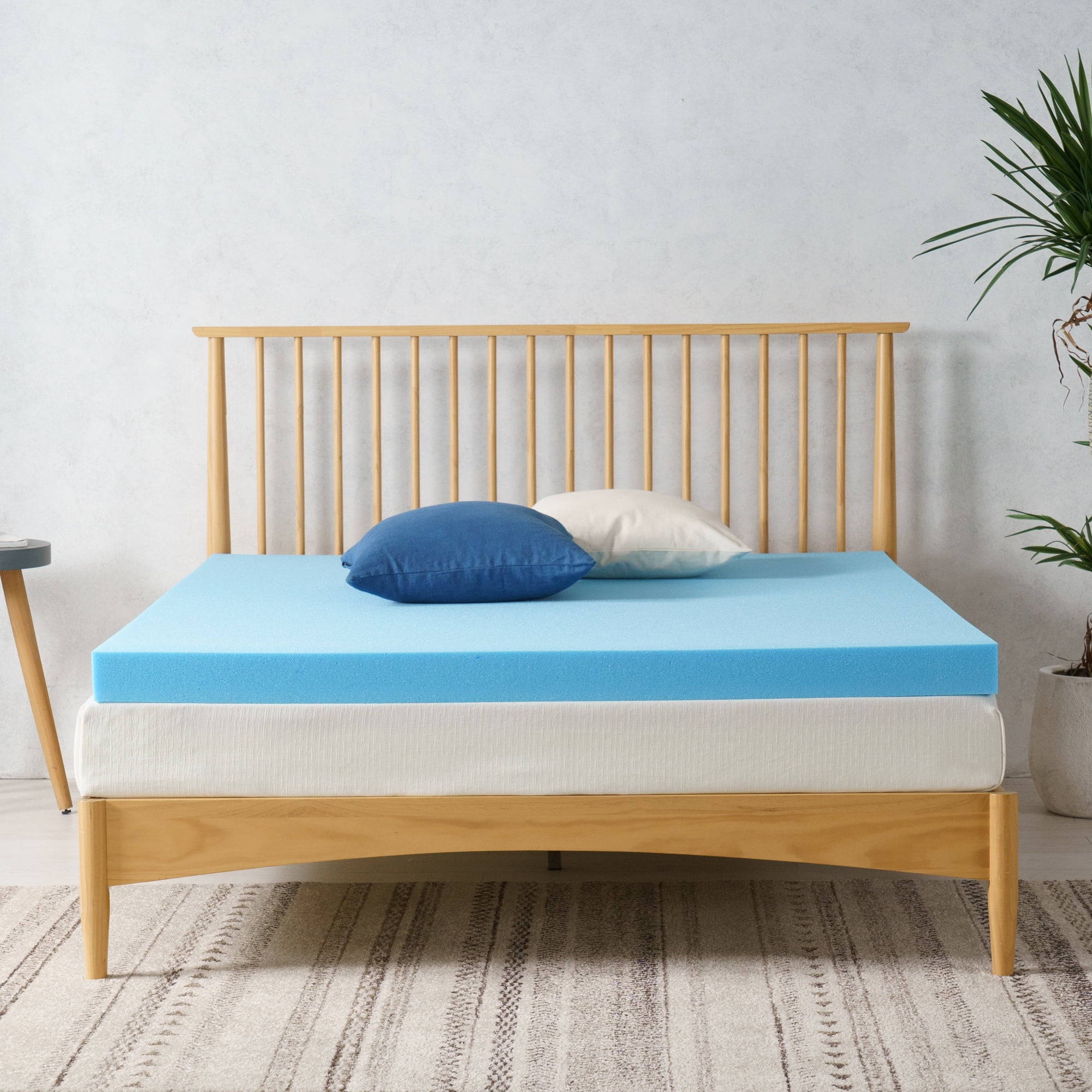 Zinus 3" Green Tea Cooling Gel Memory Foam Mattress Topper, Queen