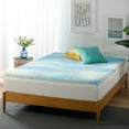thumbnail image 1 of Zinus 3" Swirl Gel Cooling Memory Foam Mattress Topper, King, 1 of 11