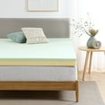 thumbnail image 1 of Zinus 4" Memory Foam Mattress Topper - Green Tea, Twin, 1 of 11