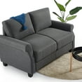 thumbnail image 1 of Zinus 55" Josh 2-Seater Indoor Loveseat, Dark Grey, 1 of 8