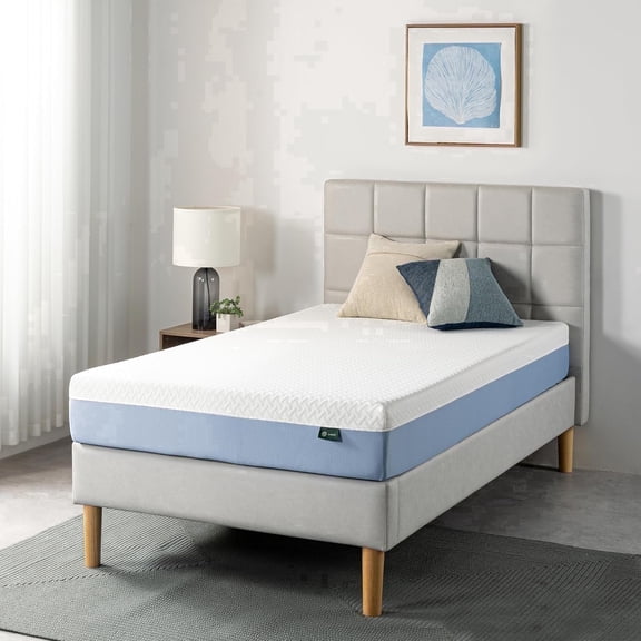 Zinus 8 Inch Twin Cooling Essential Memory Foam Mattress [NewVersion], Fiberglass Free, Medium Feel, Breathable Cooling Layers, Certified Safe Materials