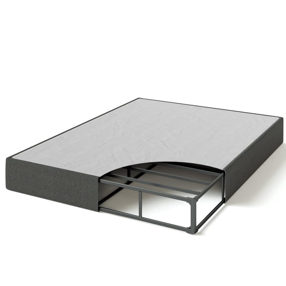 Zinus 9 Inch Full WonderBox(TM) Smart Box Spring, Quick Assembly Mattress Foundation, Durable Metal Frame, Grey