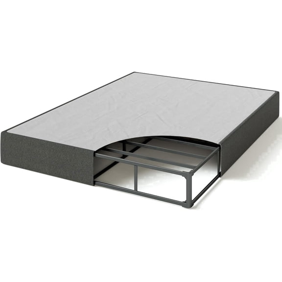 Zinus WonderBox Smart Box Spring, 9 inch Queen Mattress Foundation, Durable Metal Frame, Gray