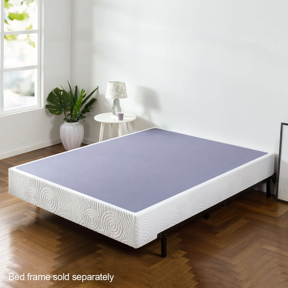 Zinus 9" Metal Box Spring with Wood Slats, Mattress Foundation, King