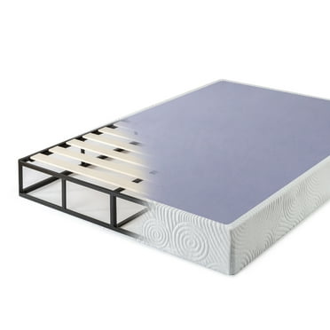 Zinus 9" Metal Box Spring with Wood Slats, Mattress Foundation, Queen
