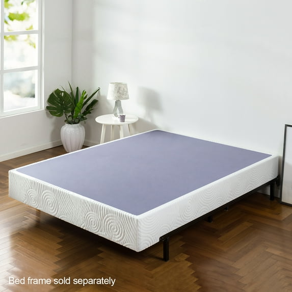 Zinus 9" Metal Box Spring with Wood Slats, Mattress Foundation, Twin
