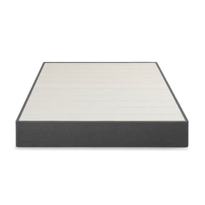 Zinus 9" Upholstered Metal Box Spring with Wood Slats, Mattress Foundation, King
