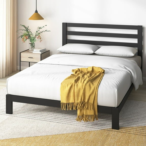 Zinus Arnav 36" Metal Platform Bed with Headboard, Twin