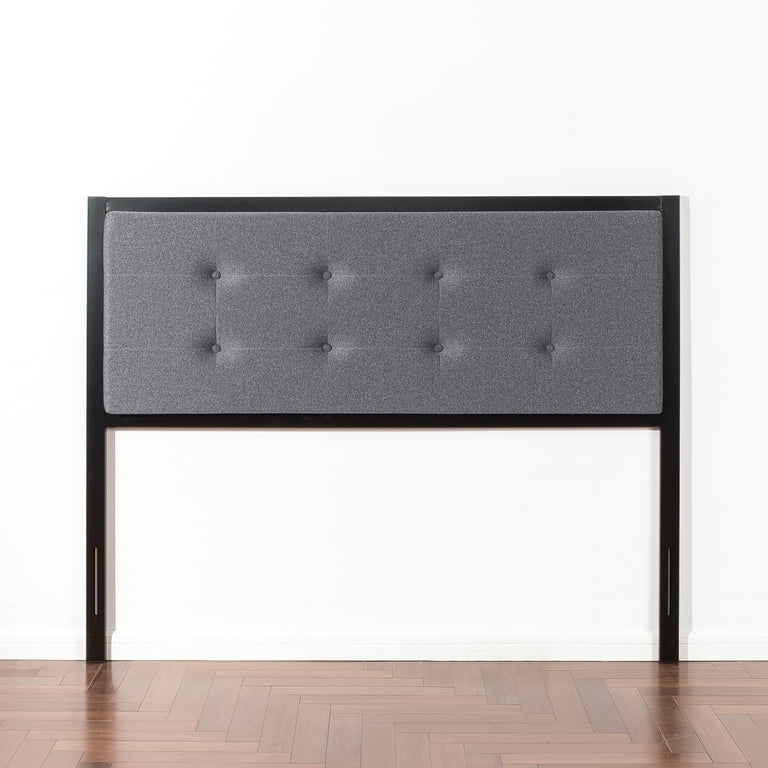 Zinus Barbara Upholstered Button-Tufted Headboard, King Gray photo 1