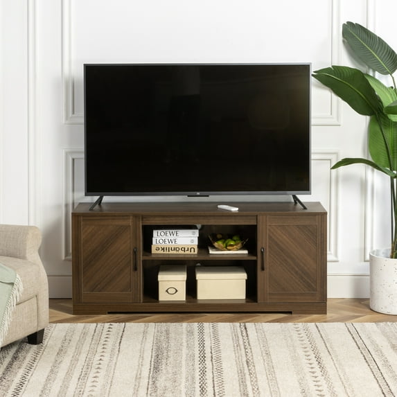 Zinus Bennett TV Stand for TVs up to 65", Brown