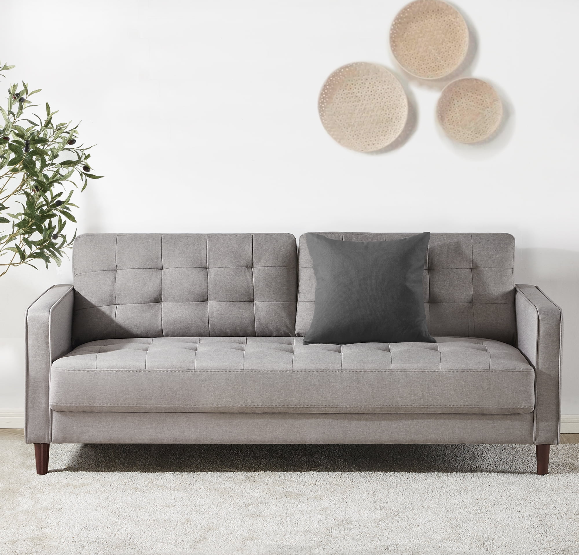 Zinus Benton Sofa Couch Stone Grey