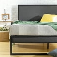 thumbnail image 1 of Zinus Christina 43" Upholstered Platform Bed with Headboard, King, Gray, 1 of 12