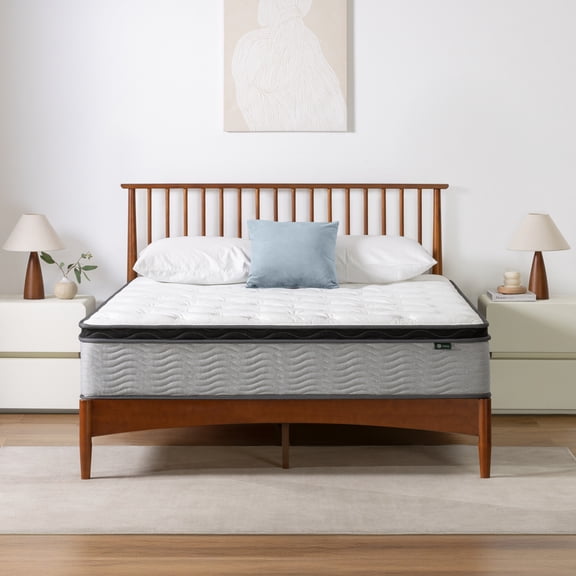 Zinus Comfort Support 12" King Cooling Gel Hybrid Mattress with Pocket Springs