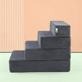 thumbnail image 1 of Zinus Easy Pet Stairs / Pet Ramp / Pet Ladder, Large, Charcoal, 1 of 1