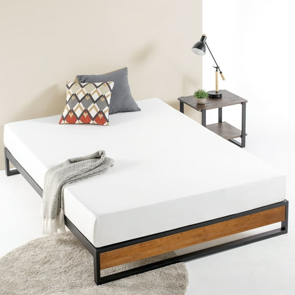 Zinus Good Design Winner Suzanne 10" Bamboo and Metal Platform Bed, Full