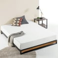 thumbnail image 1 of Zinus Good Design Winner Suzanne 6" Bamboo and Metal Platform Bed - Chestnut Brown, Queen, 1 of 8