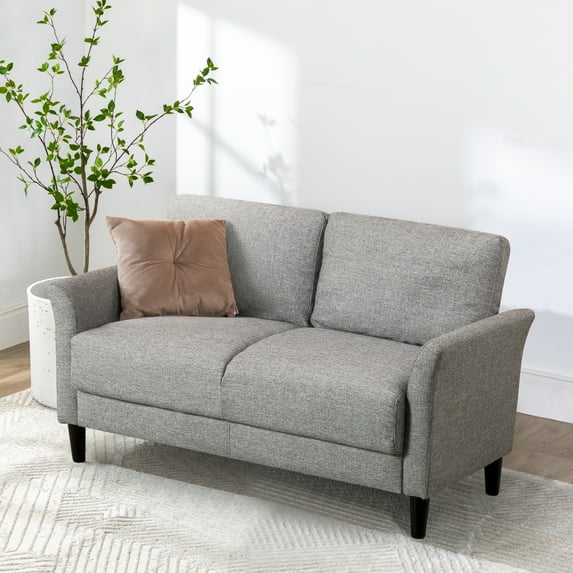 Zinus Jackie 2-Seater Loveseat, Soft Grey