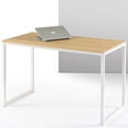 thumbnail image 1 of Zinus Jennifer 47" x 29" White Frame Desk, Natural, 1 of 10
