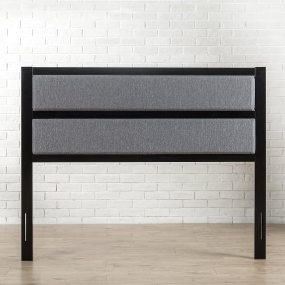 Zinus Jessica Upholstered Metal Headboard, Queen