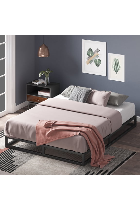 Joseph 6" Modern Studio Platform Low Profile Bed Frame, Twin