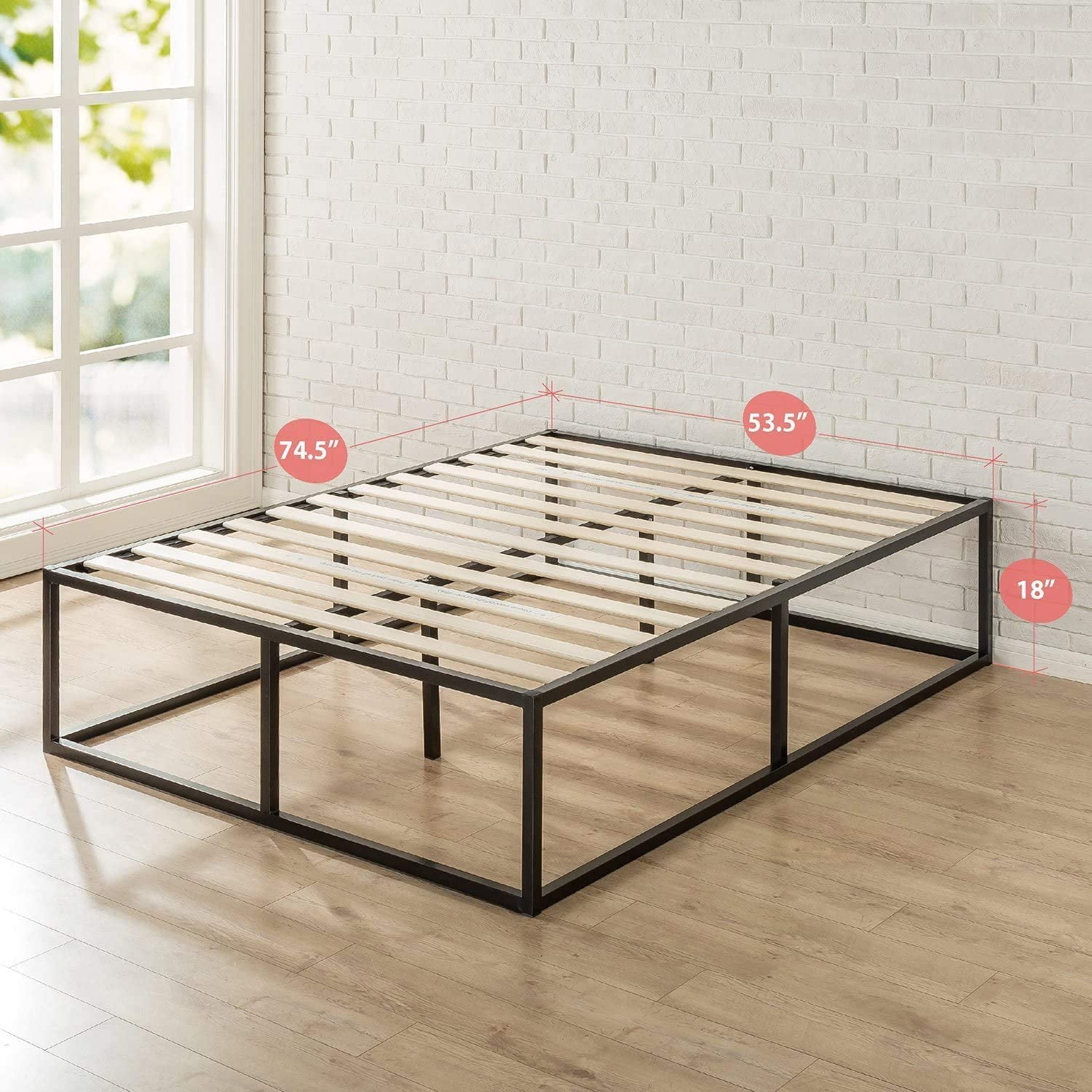 Zinus 18 inch platforma bed frame discount