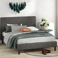 thumbnail image 1 of Zinus Judy 42" Upholstered Platform Bed Frame, King, 1 of 12