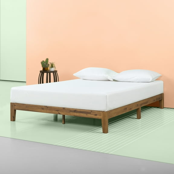 Zinus Lucinda 10" Wood Platform Bed Frame, No Box Spring Required, Full