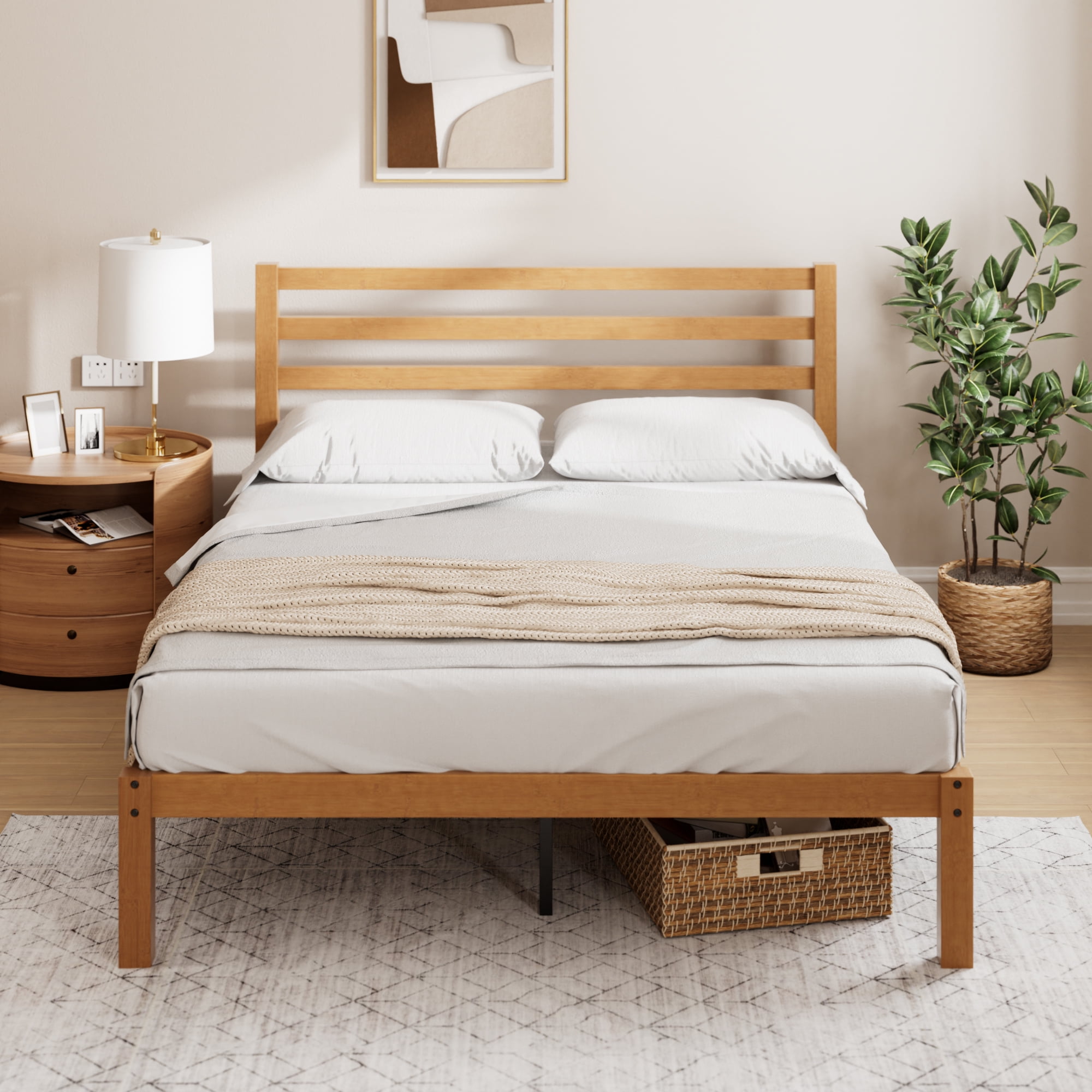 Zinus Maddie Bamboo Platform Bed Frame, Twin - Walmart.com