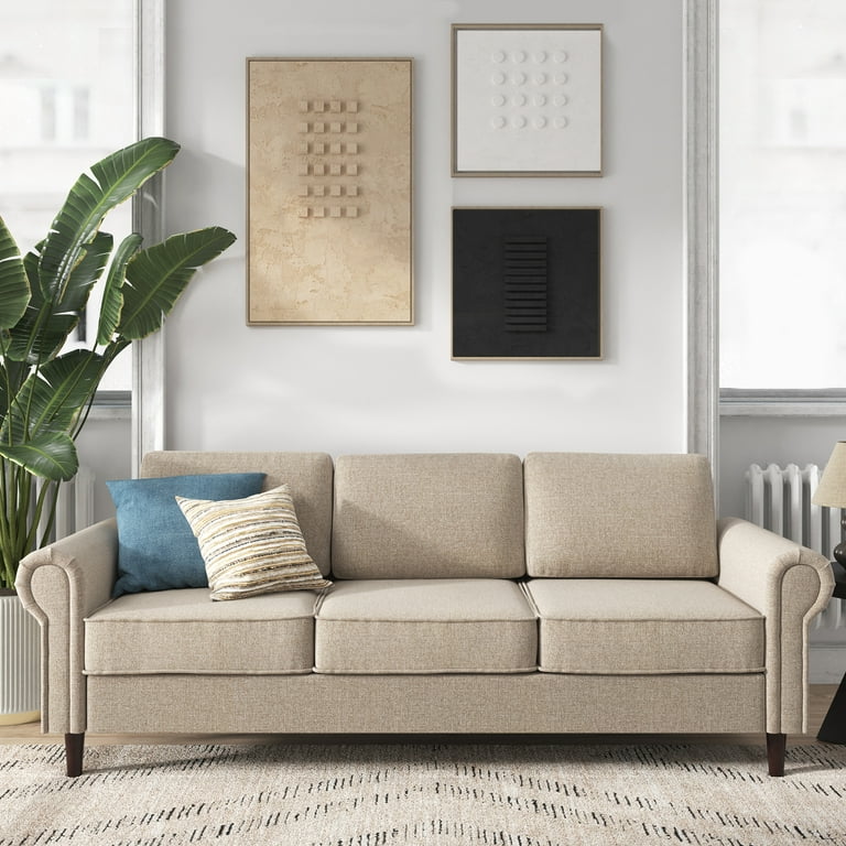 Zinus Madison Sofa Couch Oatmeal Beige